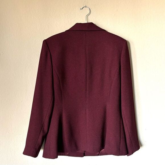 Vintage Welldress Wine Burgundy Suit Blazer and Skirt  Size M - Picture 7 of 11